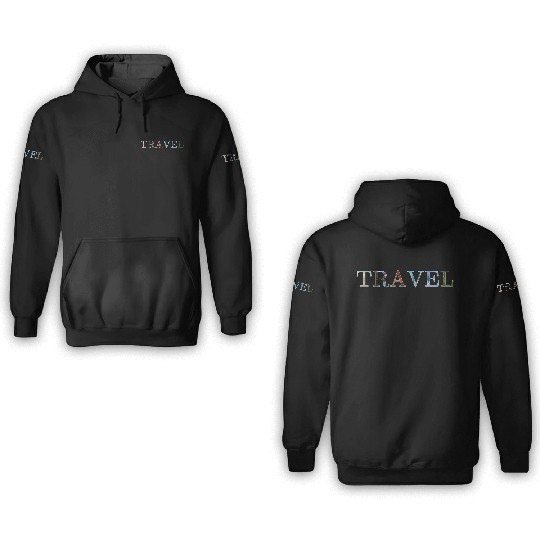 in love with travel, in all seasons 3D Hoodies