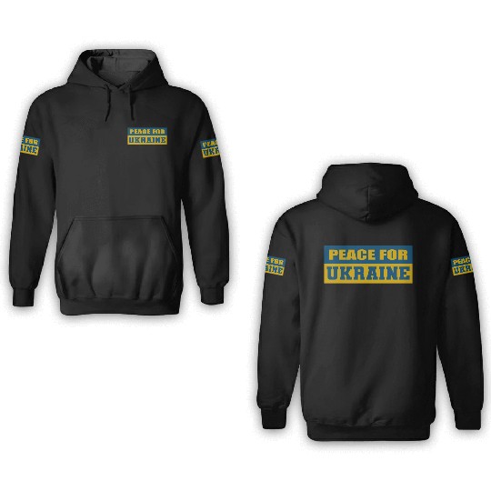 Peace for Ukraine Peacemaker Gift 3D Hoodies