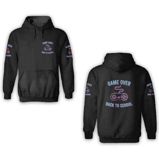 Game Over Back To School 3D Hoodies