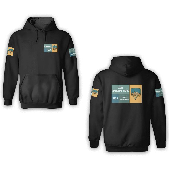 Zion National Park 3D Hoodies