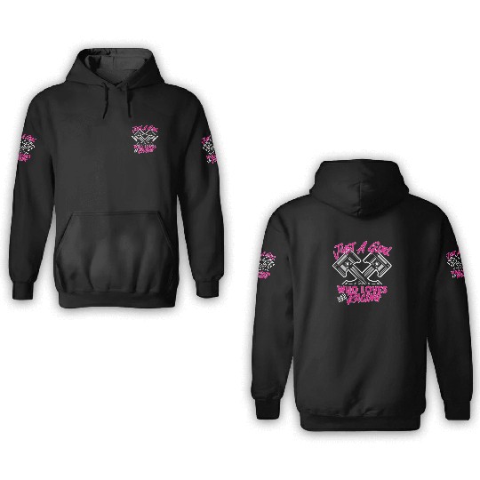 Just A Girl Who Loves Racing Dirt Track Race Girlf 3D Hoodies