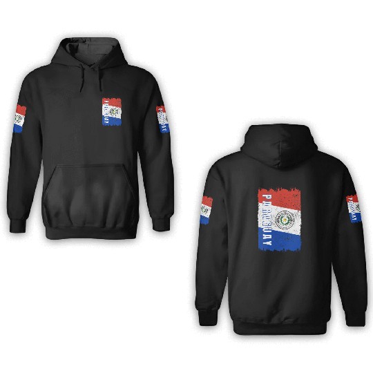 Paraguay Flag 3D Hoodies