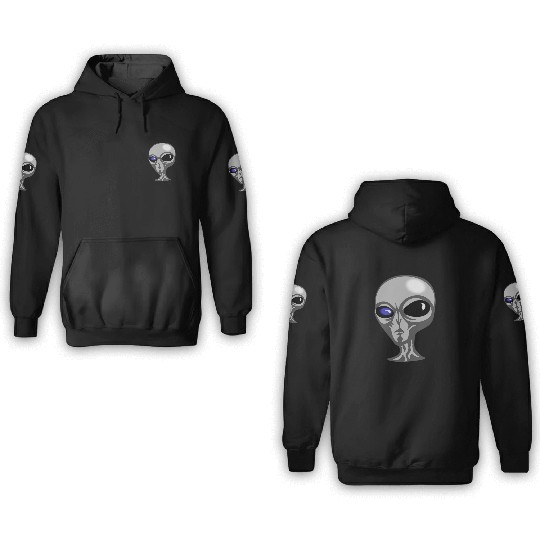 Roswell New Mexico Grey Alien 3D Hoodies