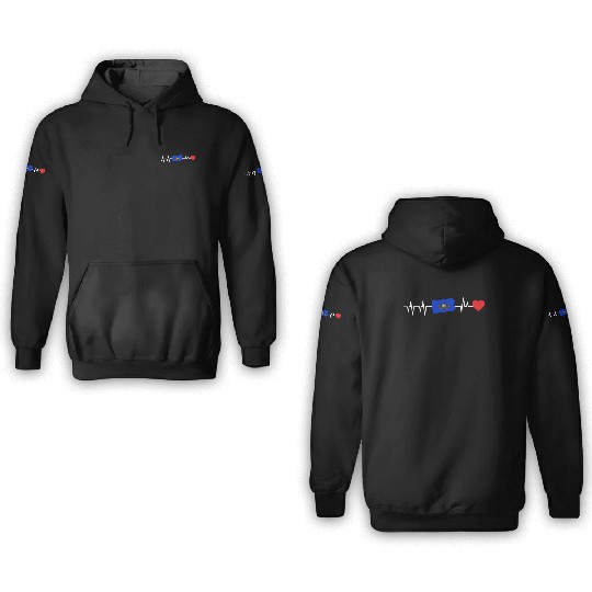 Pennsylvania Heartbeat Gift 3D Hoodies