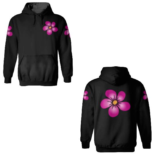 pink blooming daisy flower flowery, floral pattern 3D Hoodies