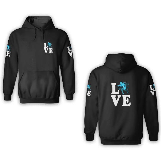 I Love Scuba Diving 3D Hoodies
