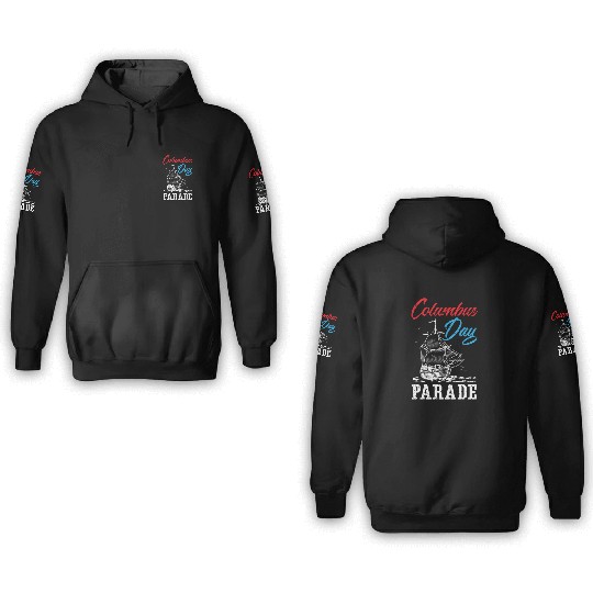 Columbus Day Parade Christopher Columbus Navigator 3D Hoodies