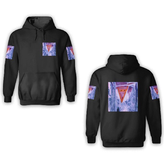 triangle digital art abstract painting 3D Hoodies