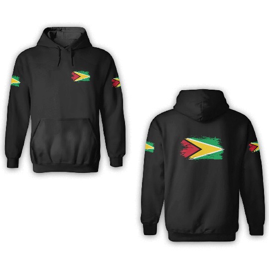 Guiana flag 3D Hoodies
