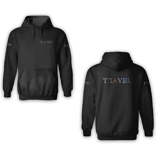 in love with travel, in all seasons 3D Hoodies