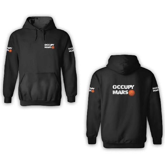 Occupy Mars 3D Hoodies