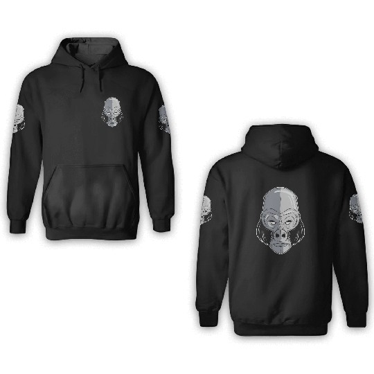 King Gorilla Zookeeper Gift 3D Hoodies