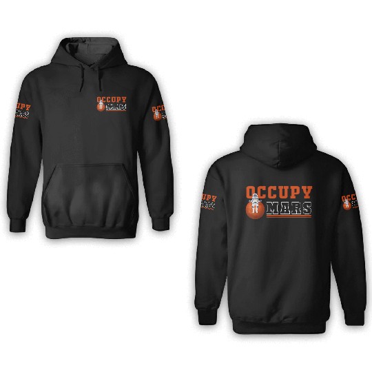 Ocuppy Mars 3D Hoodies