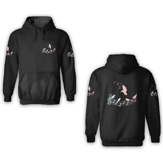Musician Bird Nature Music 3D Hoodies