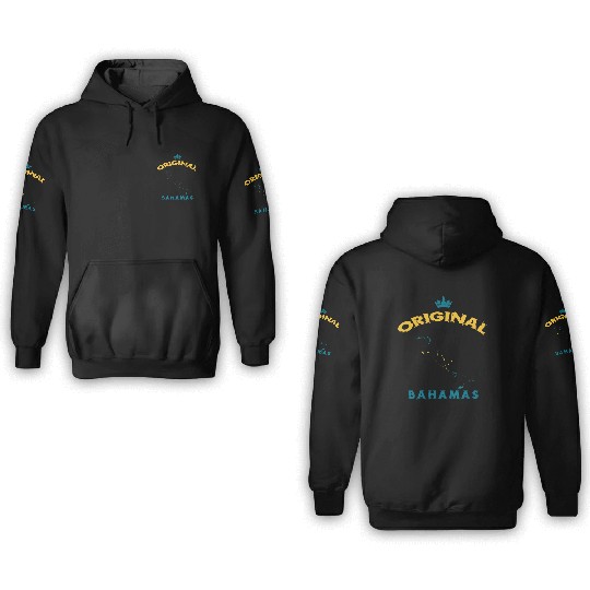 Bahamas original 100% flags design 3D Hoodies