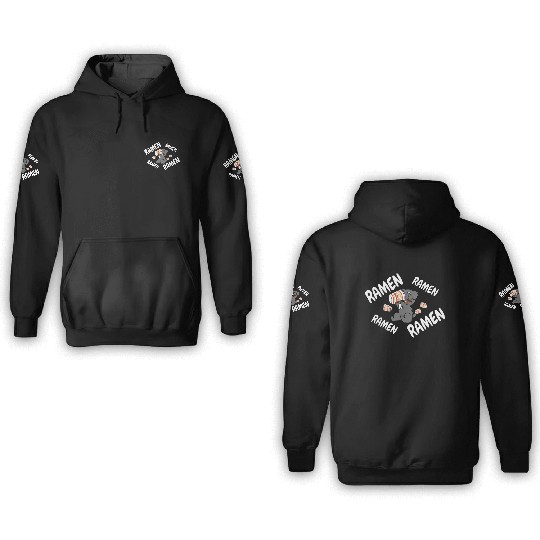 Schnauzer Instant Ramen Noodles 3D Hoodies