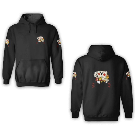 Poker Casino Poker Player Gambling Roulette Gift 3D Hoodies