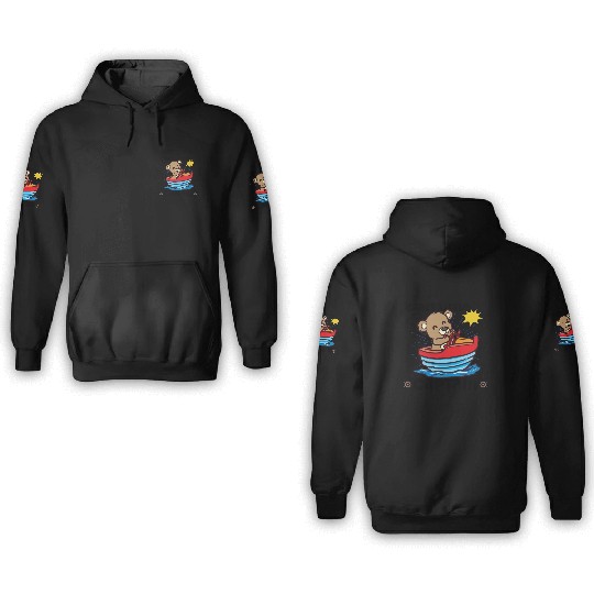 Sailing Sailboat Boating Kid Child Yacht Boat 3D Hoodies