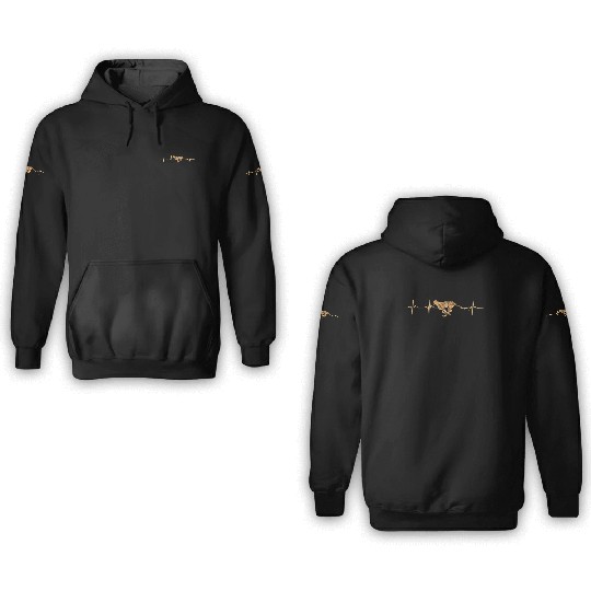 Cheetah Heartbeat 3D Hoodies