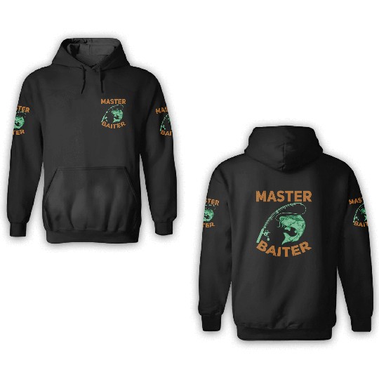 Master Baiter - Wels Catfish Hunter 3D Hoodies