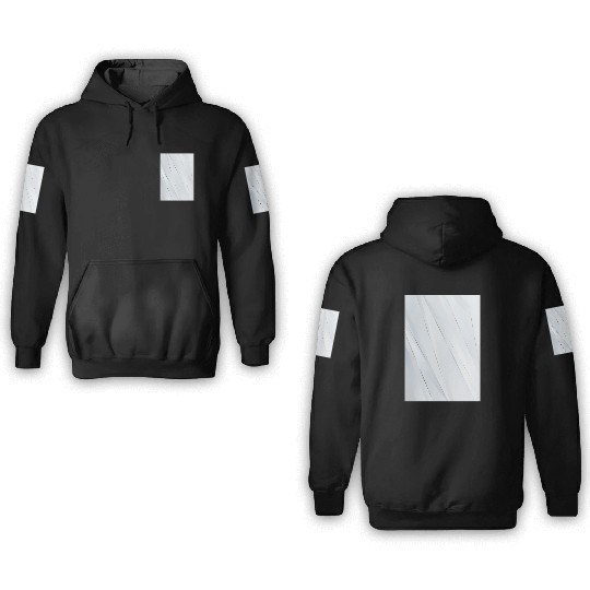 Luxury White Silver Stripes 3D Hoodies