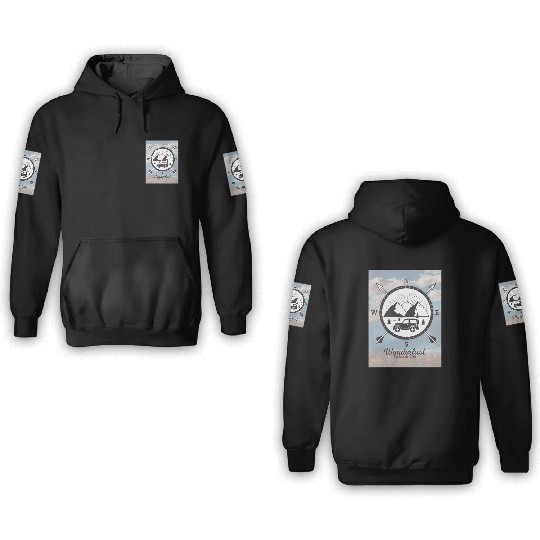Wanderlust Explore the Wild Adventure 3D Hoodies