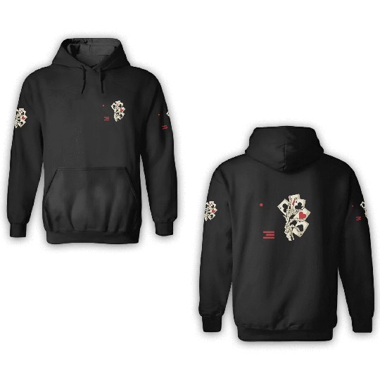 Poker Casino Poker Player Gambling Roulette Gift 3D Hoodies