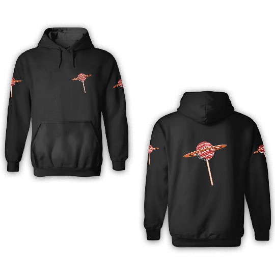 Saturn Planet Lollipop 3D Hoodies
