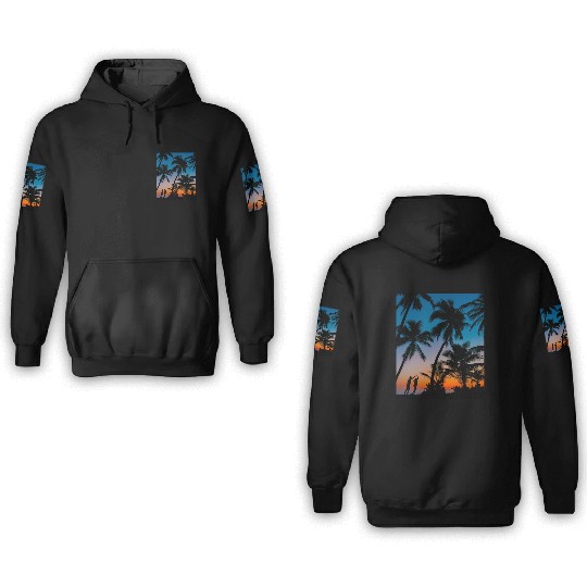 SWEETNESS OF DANCE -SUNSET IMAGE. 3D Hoodies