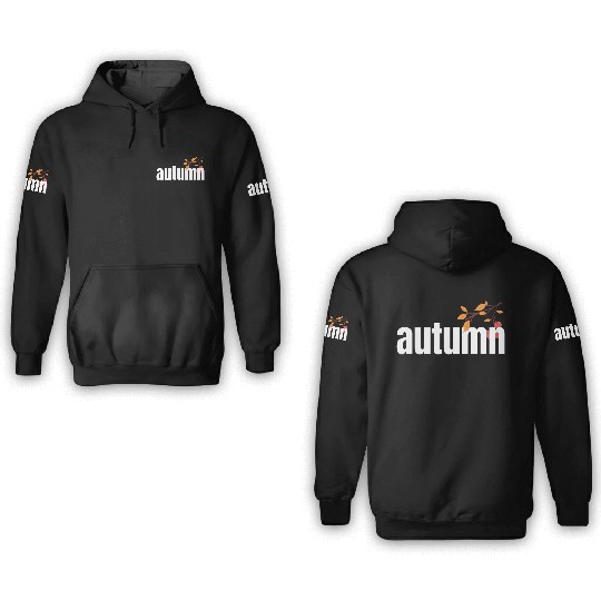 Autumn Tree Orange Fall Leaves The Season 3D Hoodies