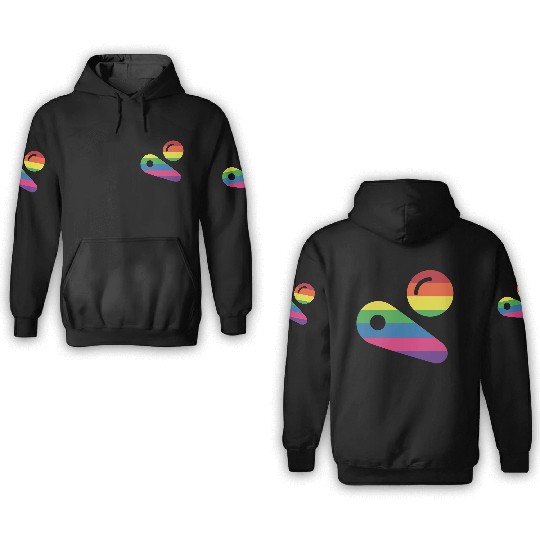 Pinball LGBT Player 3D Hoodies