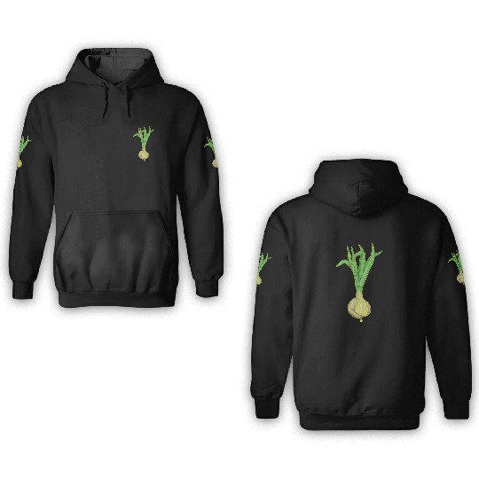 Onion plant 3D Hoodies