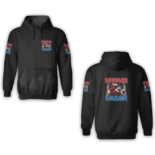 Wrestling Coach Hobby Wrestler Wrestle 3D Hoodies