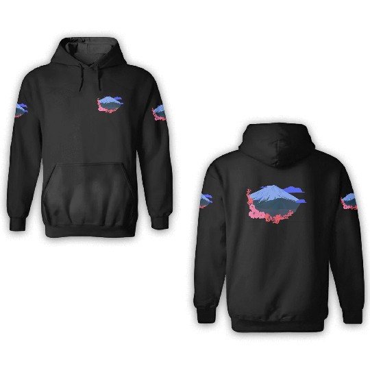 Mount Fuji 3D Hoodies