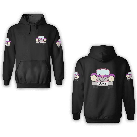 Old Car Pink and Purple Purr Mazing 3D Hoodies