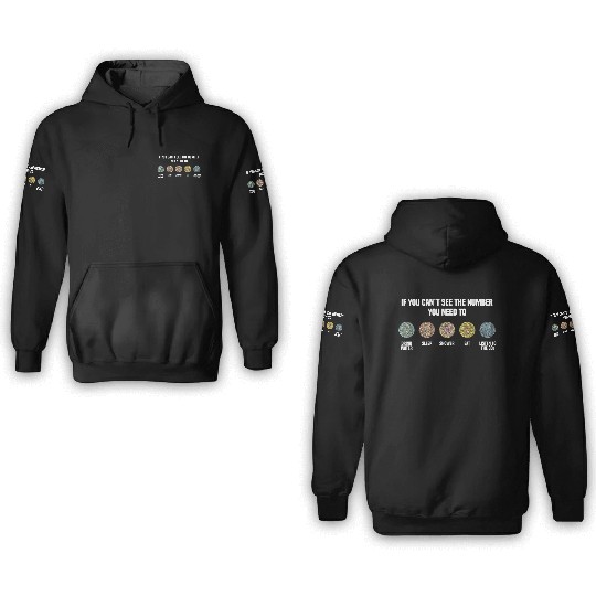 Ishihara Numbers - Listen To The 80s 3D Hoodies