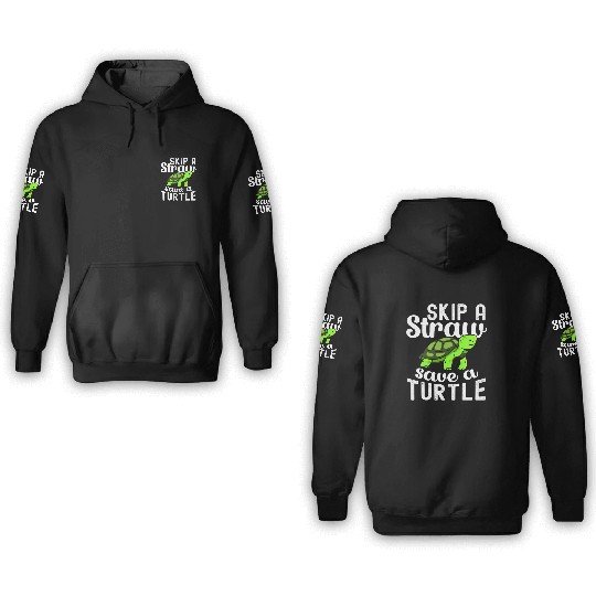 Turtle Relaxed Chilling Sea Ocean Beach 3D Hoodies