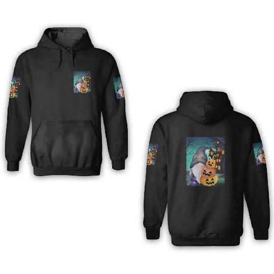 Halloween Gnome 3D Hoodies