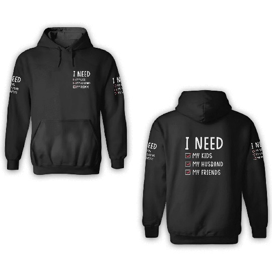 Kids Husband Friends 3D Hoodies