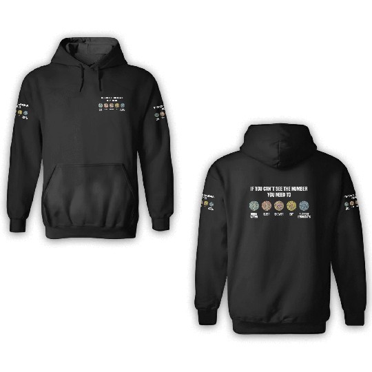 Ishihara Numbers - Support Democrats 3D Hoodies
