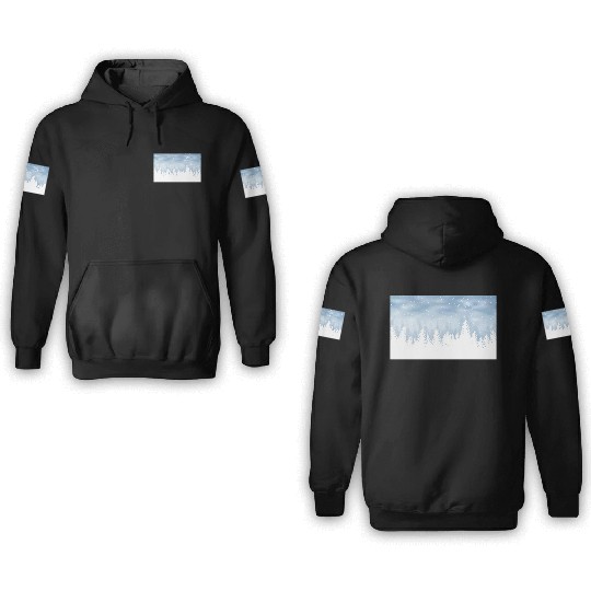 Christmas Winter Wonderland Snow Night 3D Hoodies