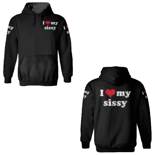 I Love Heart My Sissy Family Brother Sister 3D Hoodies