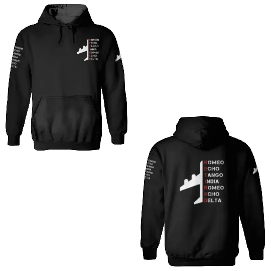 Romeo Echo Tango India Romeo Echo Delta 3D Hoodies