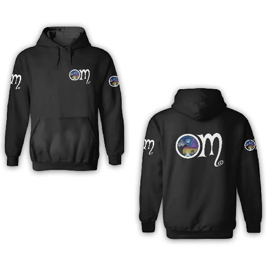 OM Ying Yang 3D Hoodies