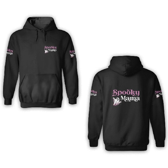 Spooky Mama Halloween Ghost 3D Hoodies