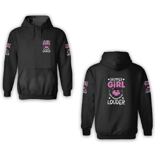 Drummer Drums Music Drum Set Drumming 3D Hoodies