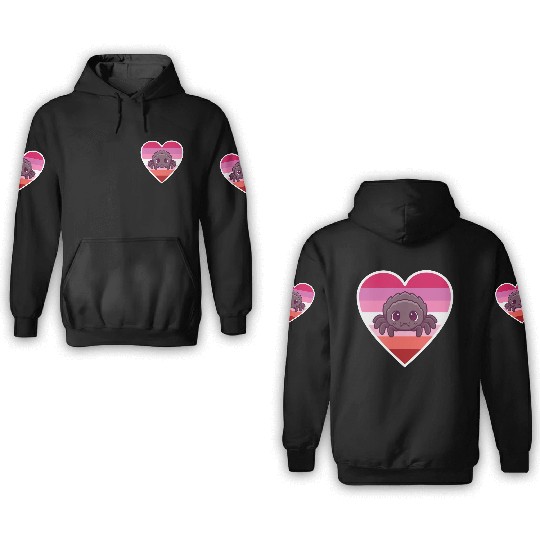 Lesbian Spider Pride 3D Hoodies