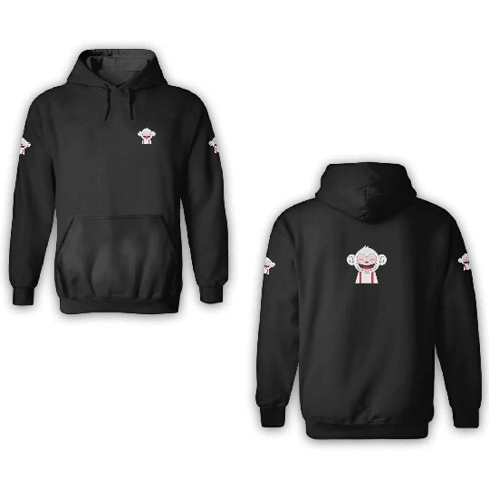 monkey pocket 3D Hoodies
