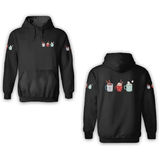 Coffee Christmas Latte 3D Hoodies