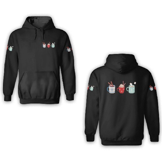 Coffee Christmas Latte 3D Hoodies